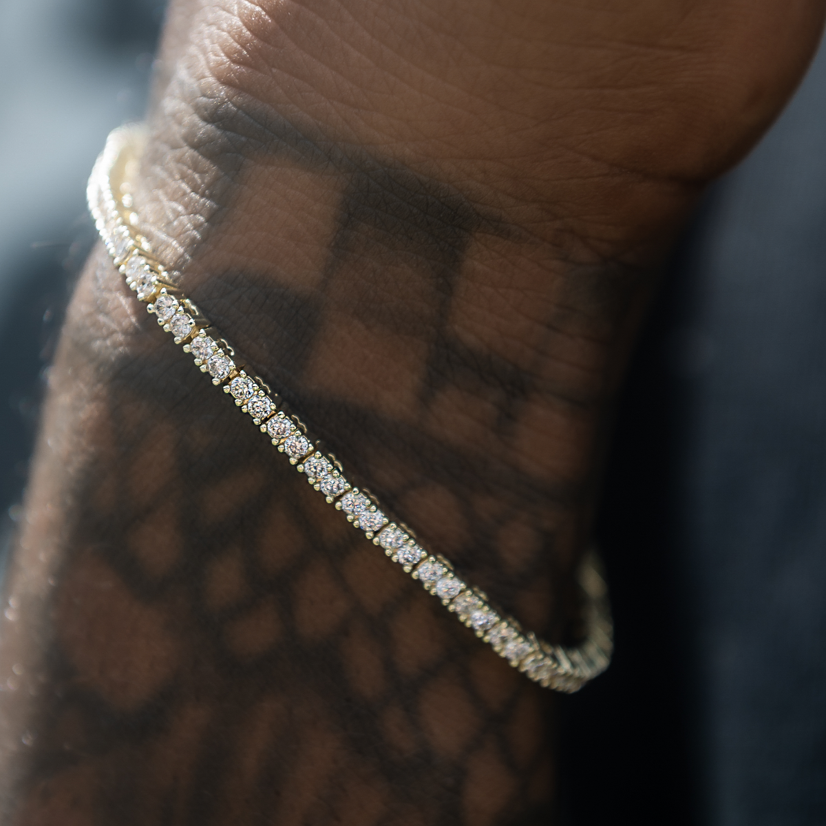 Bracelet Tennis Diamant 8Shine Or Jaune - 2mm