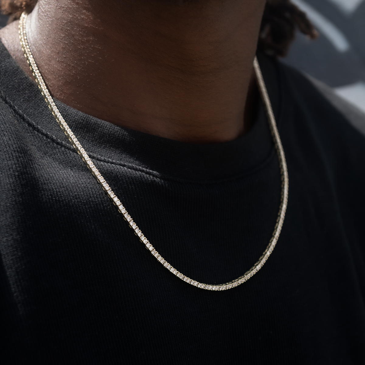 Chaîne Tennis Diamond 8Shine en Or Jaune – 2 mm