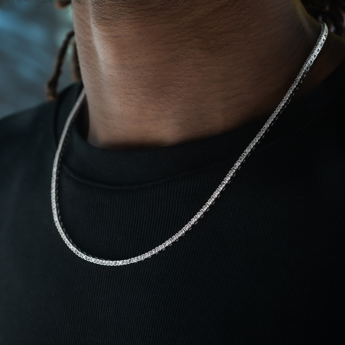 Chaîne Tennis Diamond 8Shine en Or Blanc – 2 mm