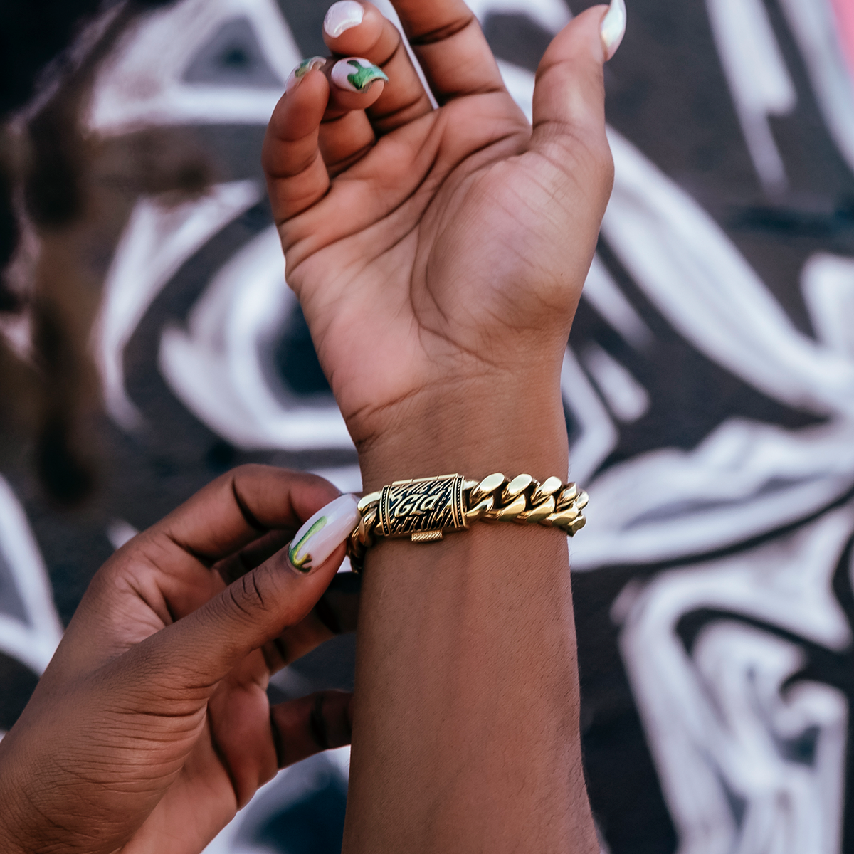 Bracelet 8Shine — Signature Cuban Link en Or Blanc 12mm