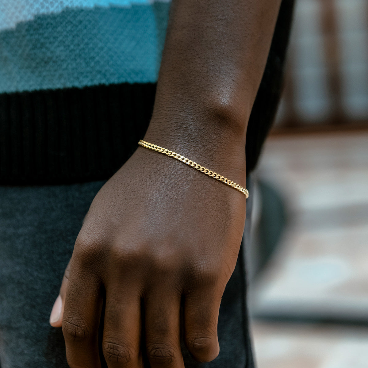Bracelet Micro Cuban 8Shine Or Jaune - 3mm