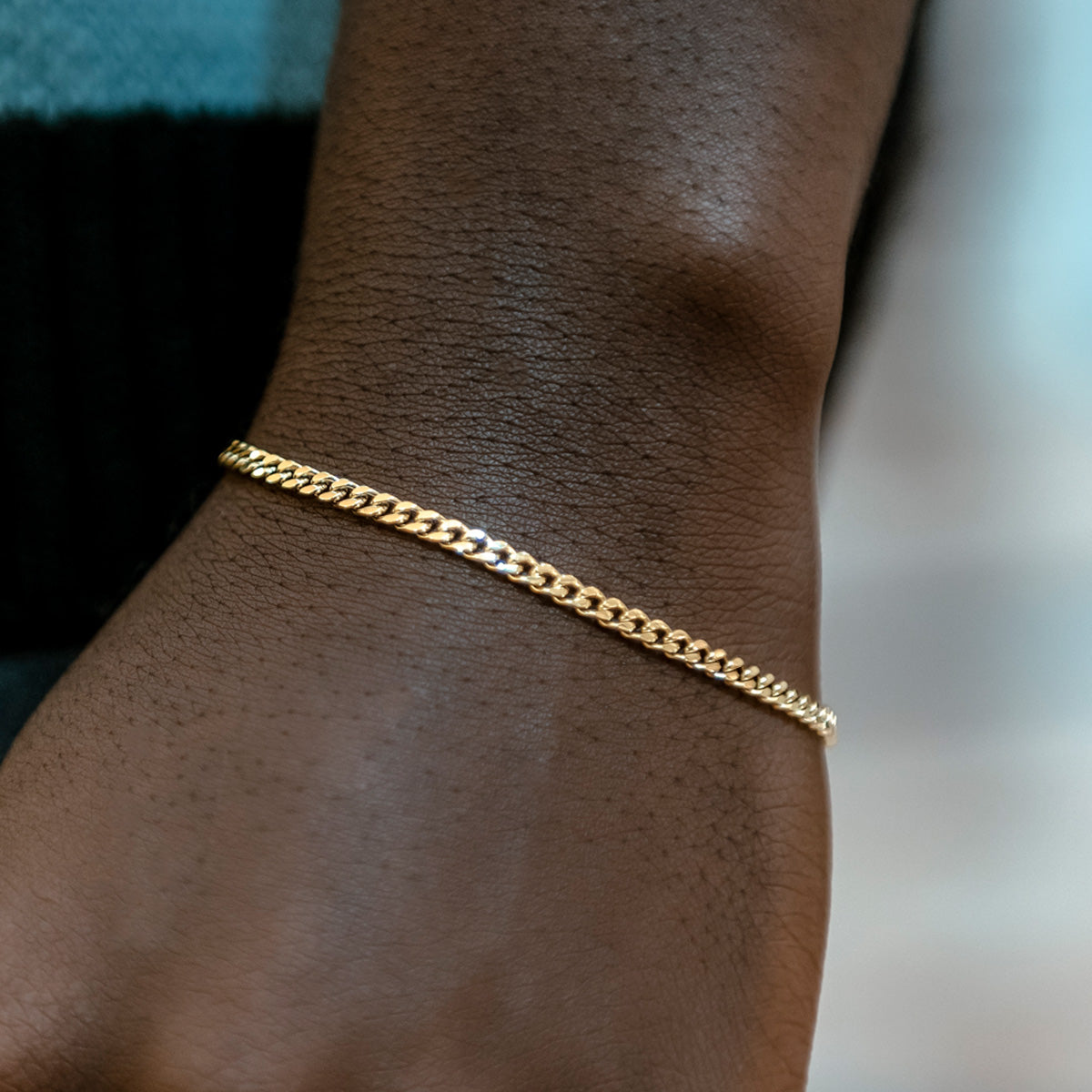 Bracelet Micro Cuban 8Shine Or Jaune - 3mm