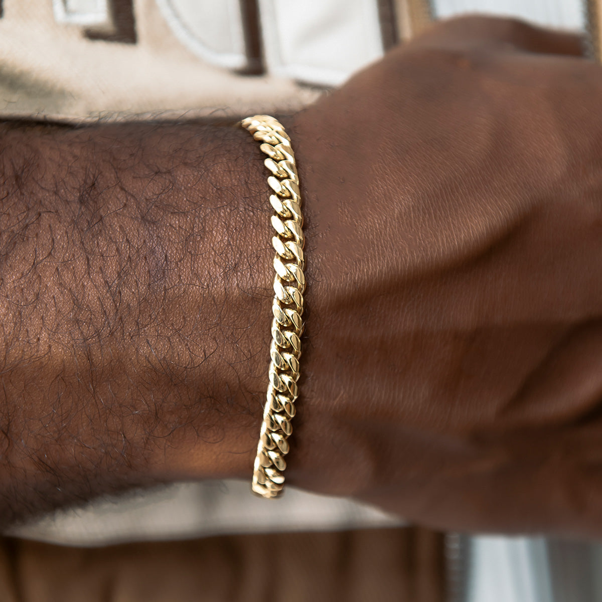 Bracelet Miami Cuban 8Shine Or Jaune - 6mm