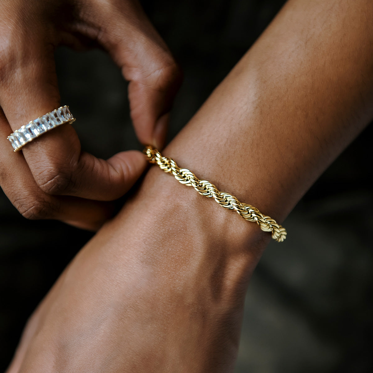 Bracelet 8Shine — Rope en Or Jaune 6mm