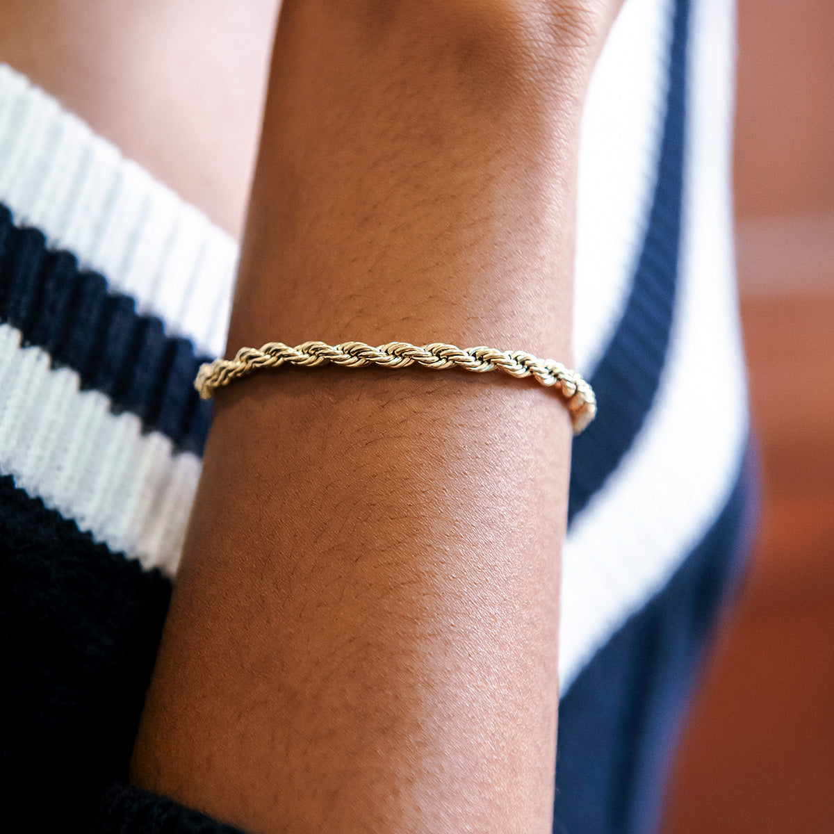 Bracelet 8Shine — Rope en Or Jaune 4mm