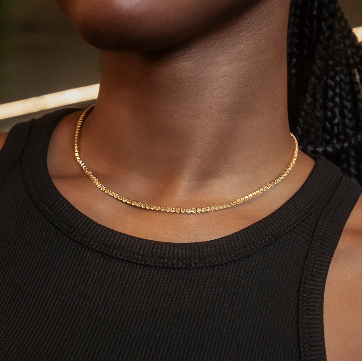 Collier 8Shine — Chaîne Micro Tennis Canary