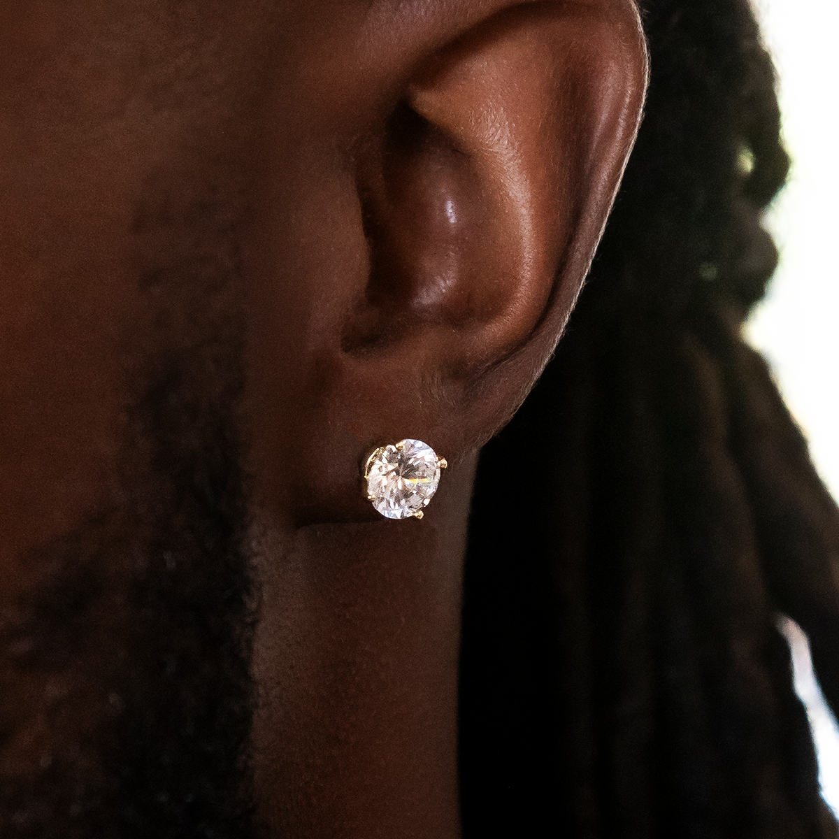 Boucles d’Oreilles 8Shine - Round Cut en Or Jaune 8mm