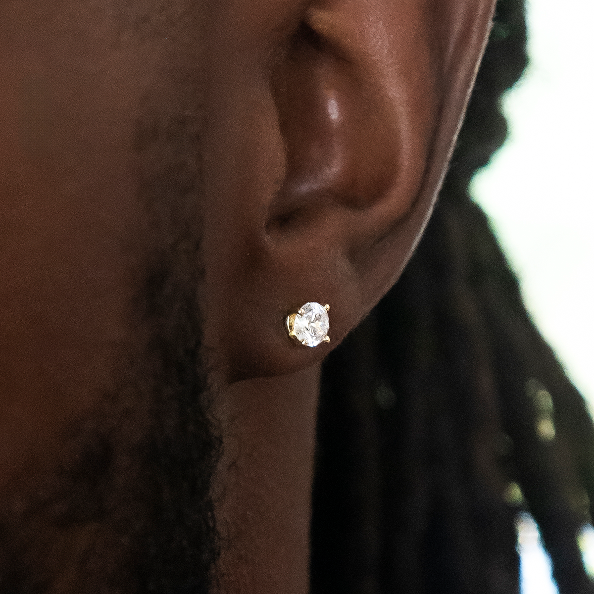 Boucles d’Oreilles 8Shine – Round Cut 5mm en Or Jaune
