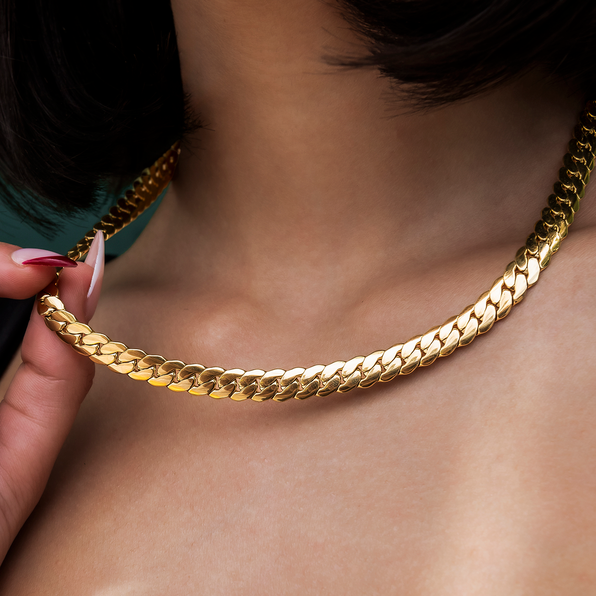 Collier 8Shine — Chaîne South Cuban™ en Or Jaune 8mm