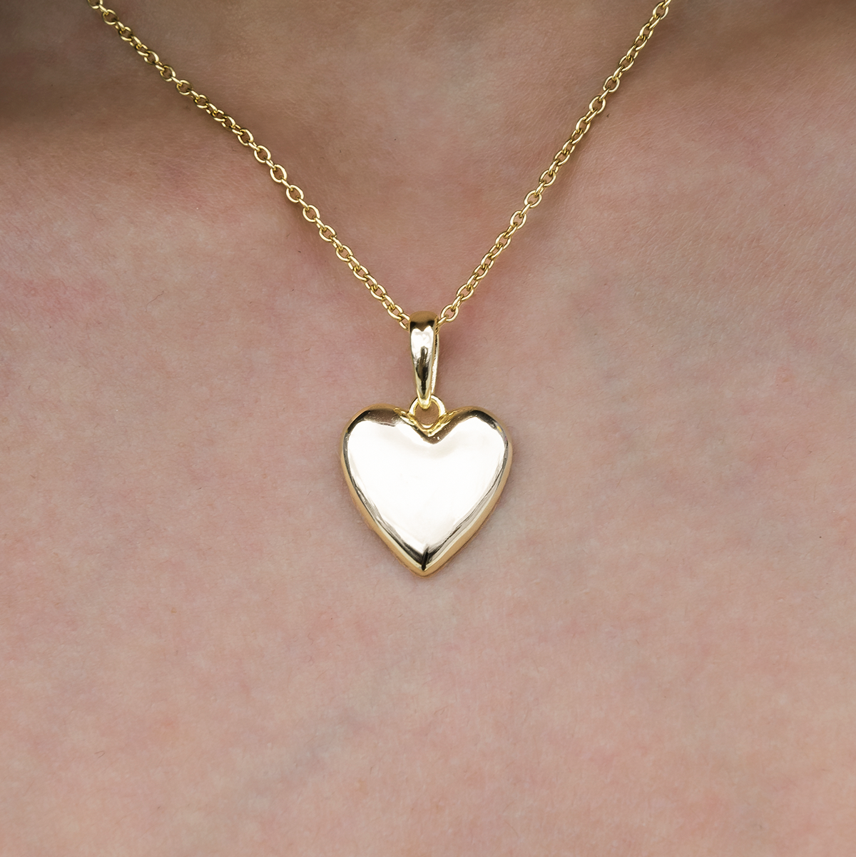 Pendentif 8Shine — Cœur Micro Simple en Or Jaune