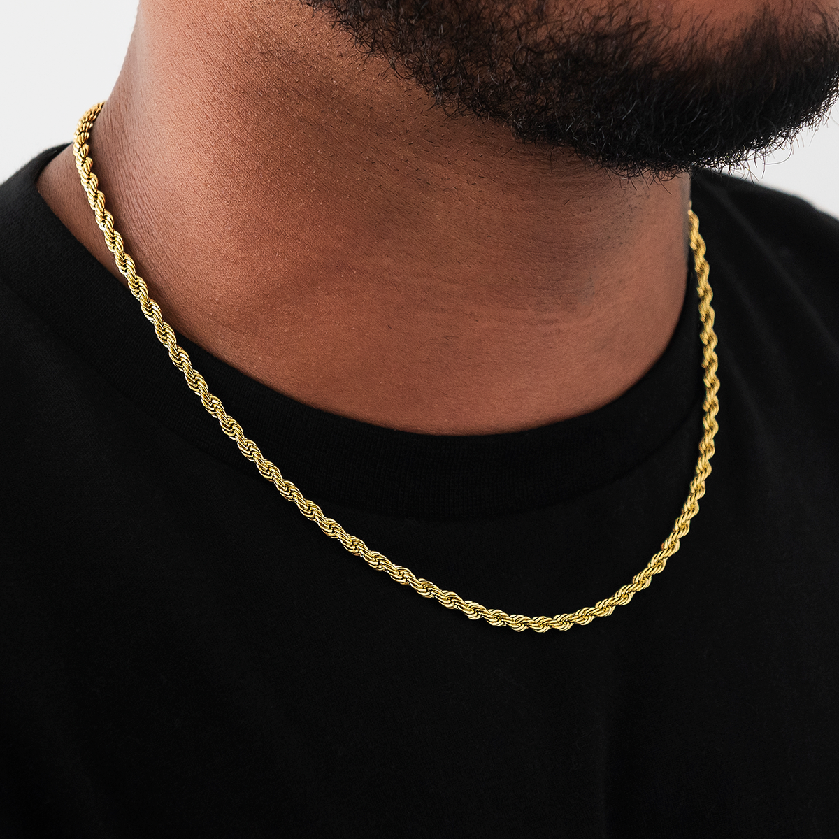 Chaîne 8Shine Rope en Or Jaune – 4mm