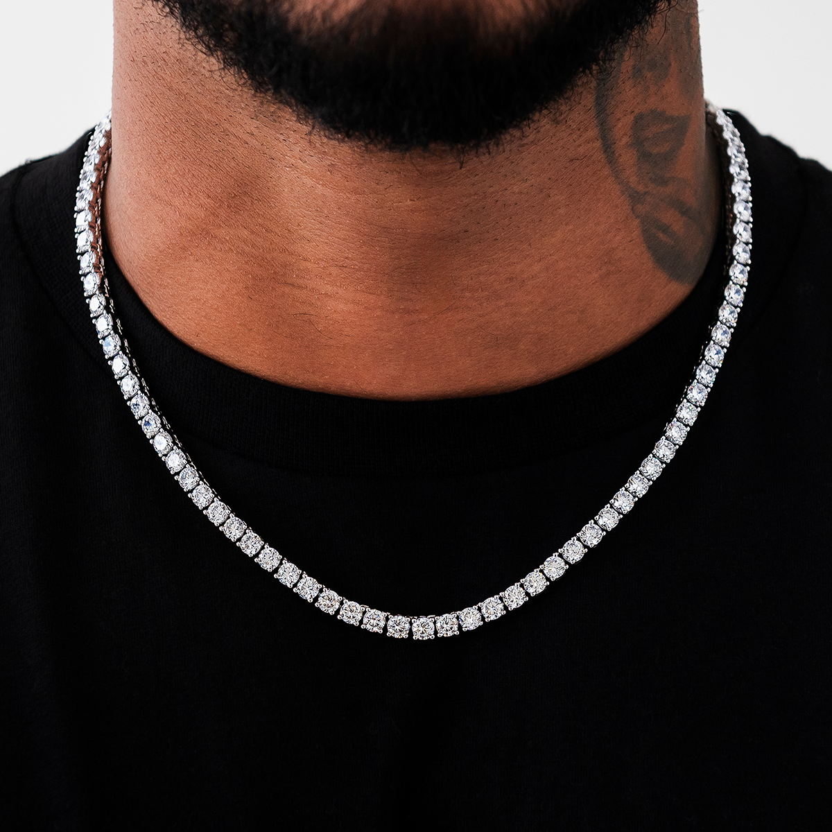 Chaîne Tennis Diamond 8Shine en Or Blanc – 5 mm