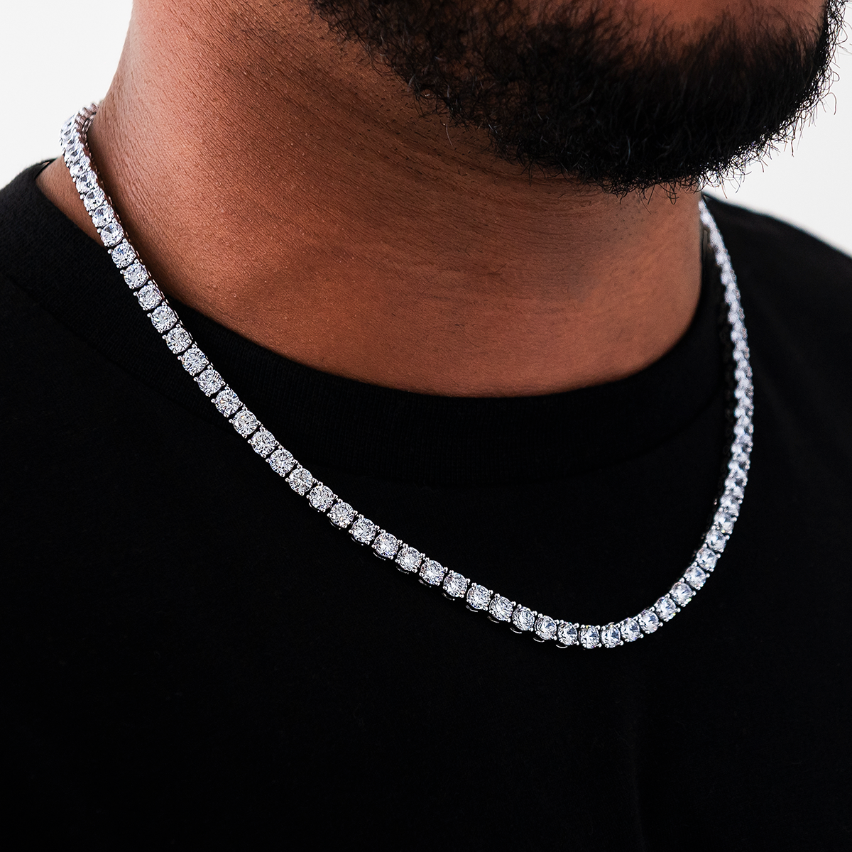 Chaîne Tennis Diamond 8Shine en Or Blanc – 5 mm