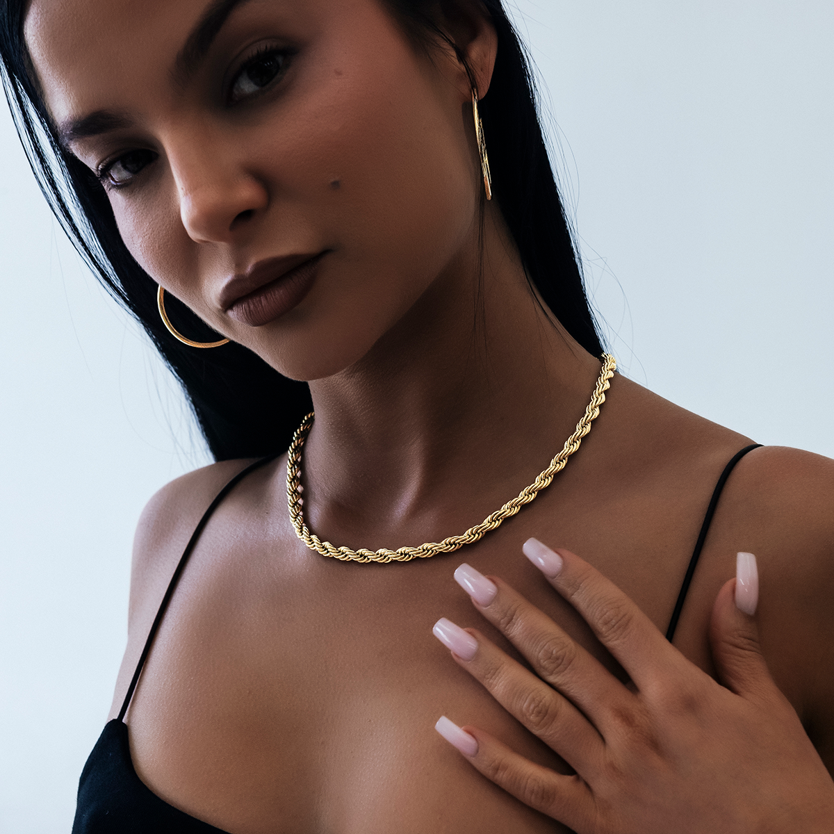 Collier 8Shine — Chaîne Rope en Or Jaune 6mm