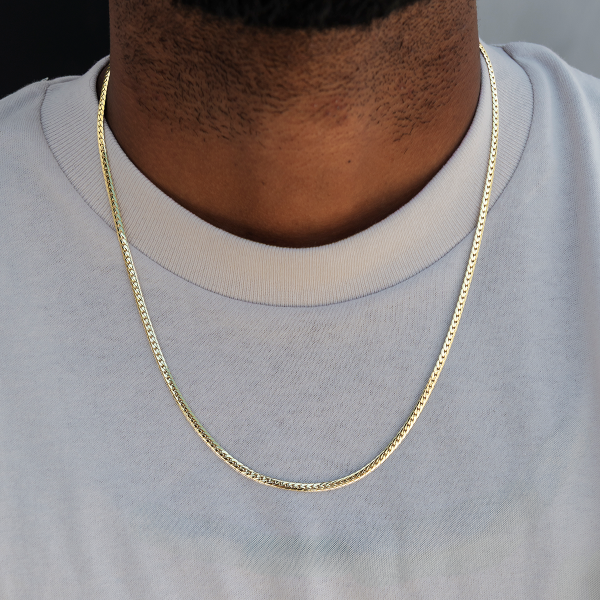 Chaîne 8Shine South Beach Cuban™ Or jaune - 3 mm