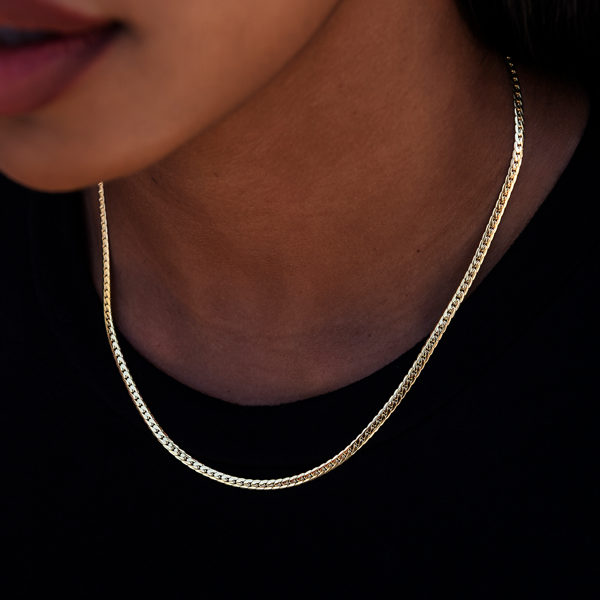 Collier 8Shine — Chaîne South Cuban™ en Or Jaune 3mm