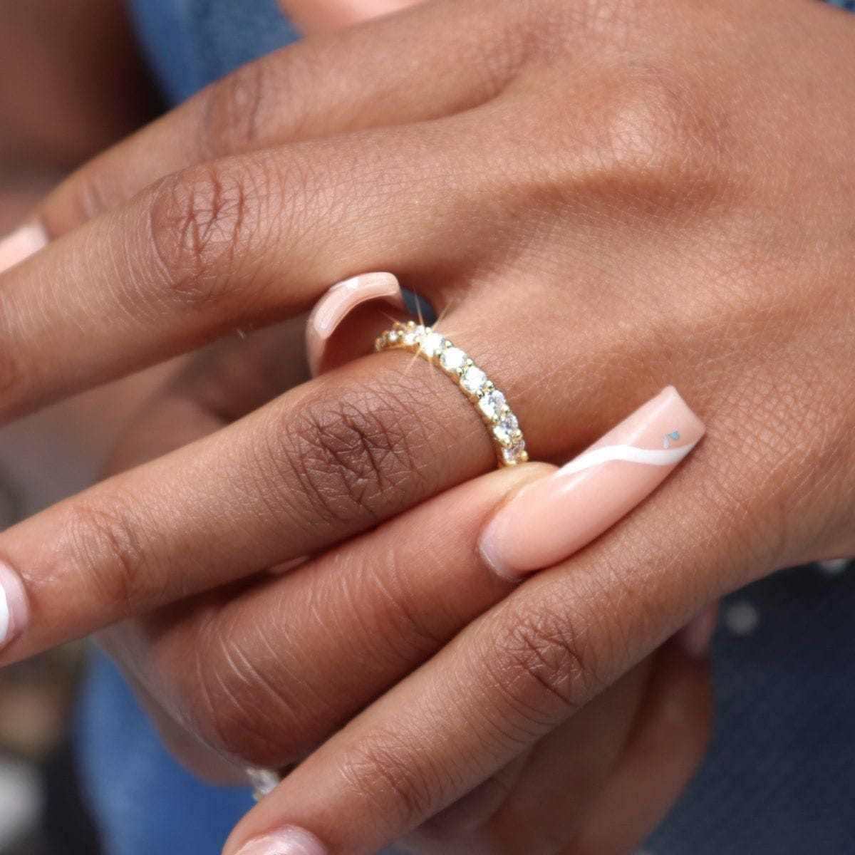Bague 8Shine — Eternity Band en Or Jaune Vermeil 2mm