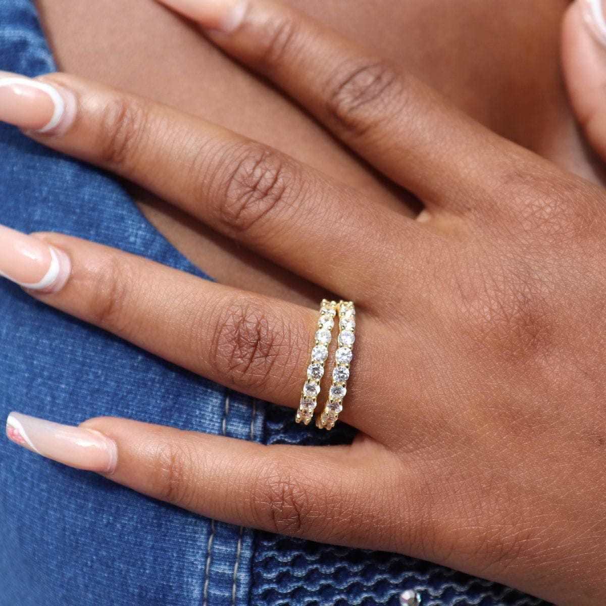 Bague 8Shine — Eternity Band en Or Jaune Vermeil 2mm