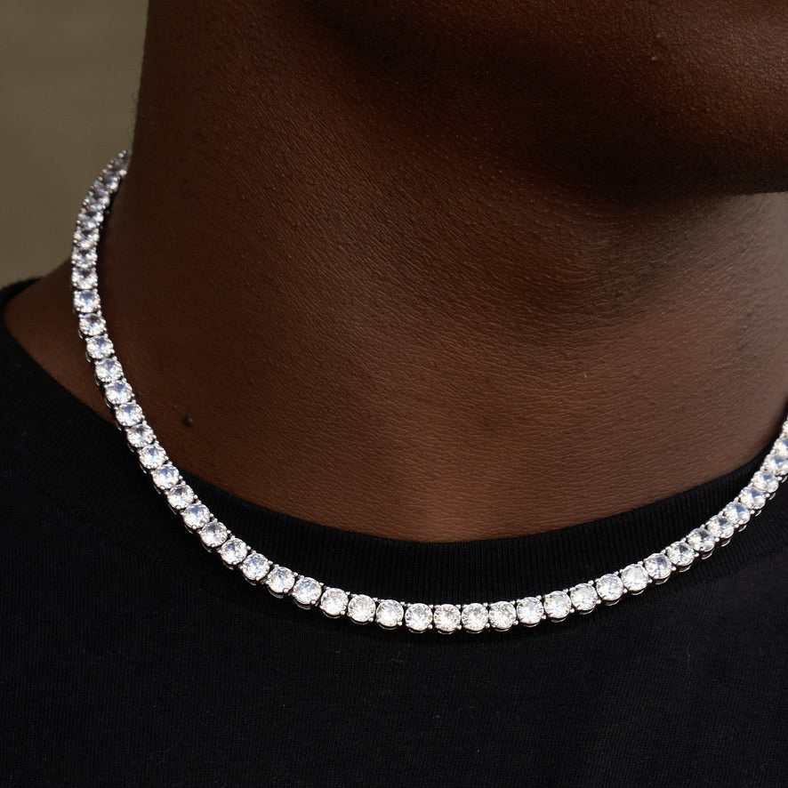 Chaîne Tennis Diamond 8Shine en Or Blanc – 5 mm
