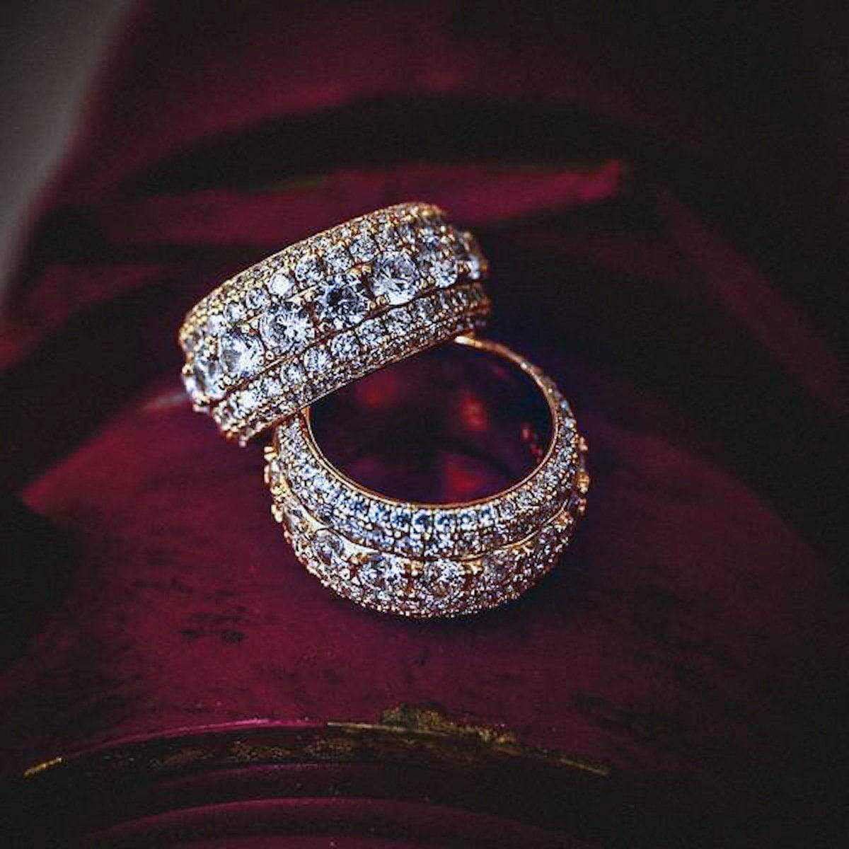 Bague 8Shine – 5 Layer Diamond Band en Or Jaune Vermeil