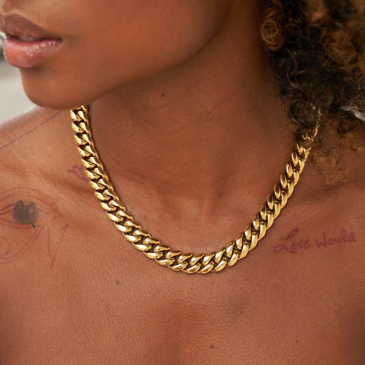 Collier 8Shine — Chaîne Signature Cuban en Or Jaune 12mm