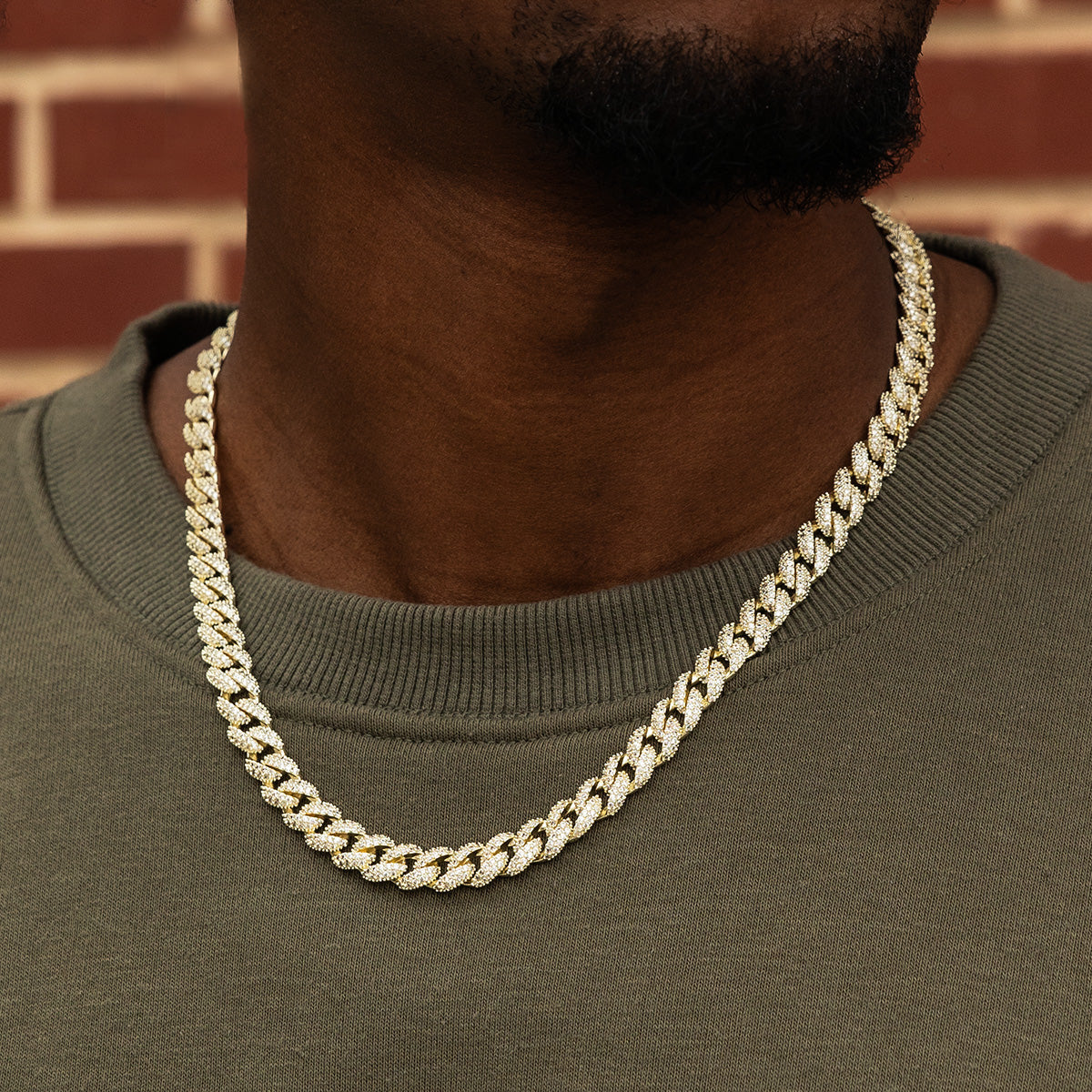 Chaîne Cuban Diamond en or jaune – 8,5 mm