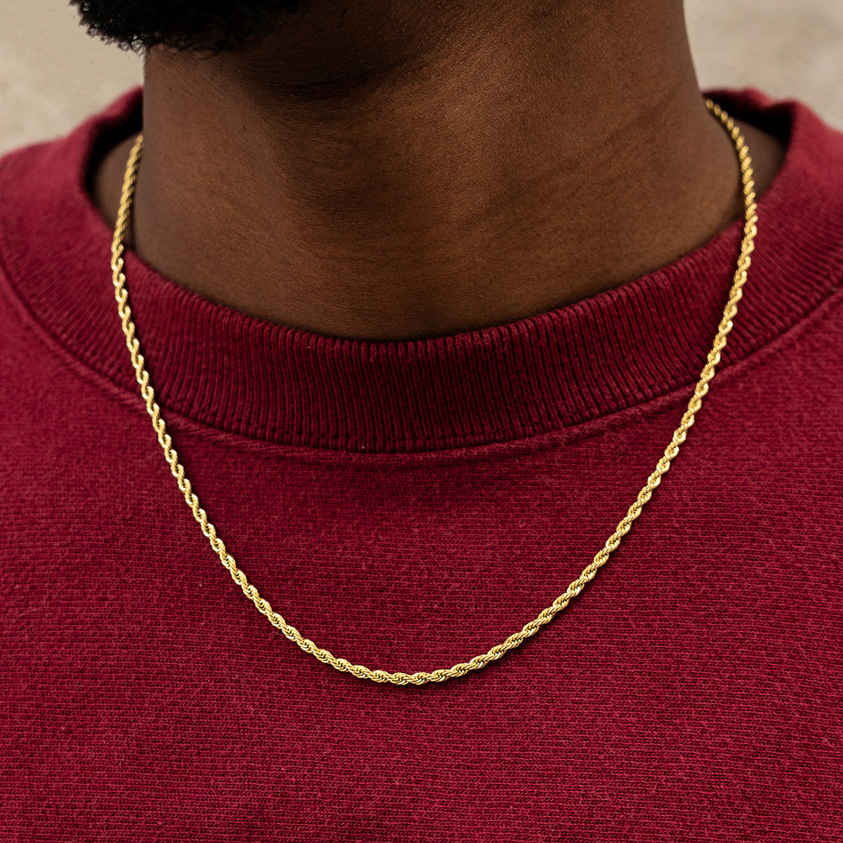 Chaîne 8Shine Rope en Or Jaune – 2mm