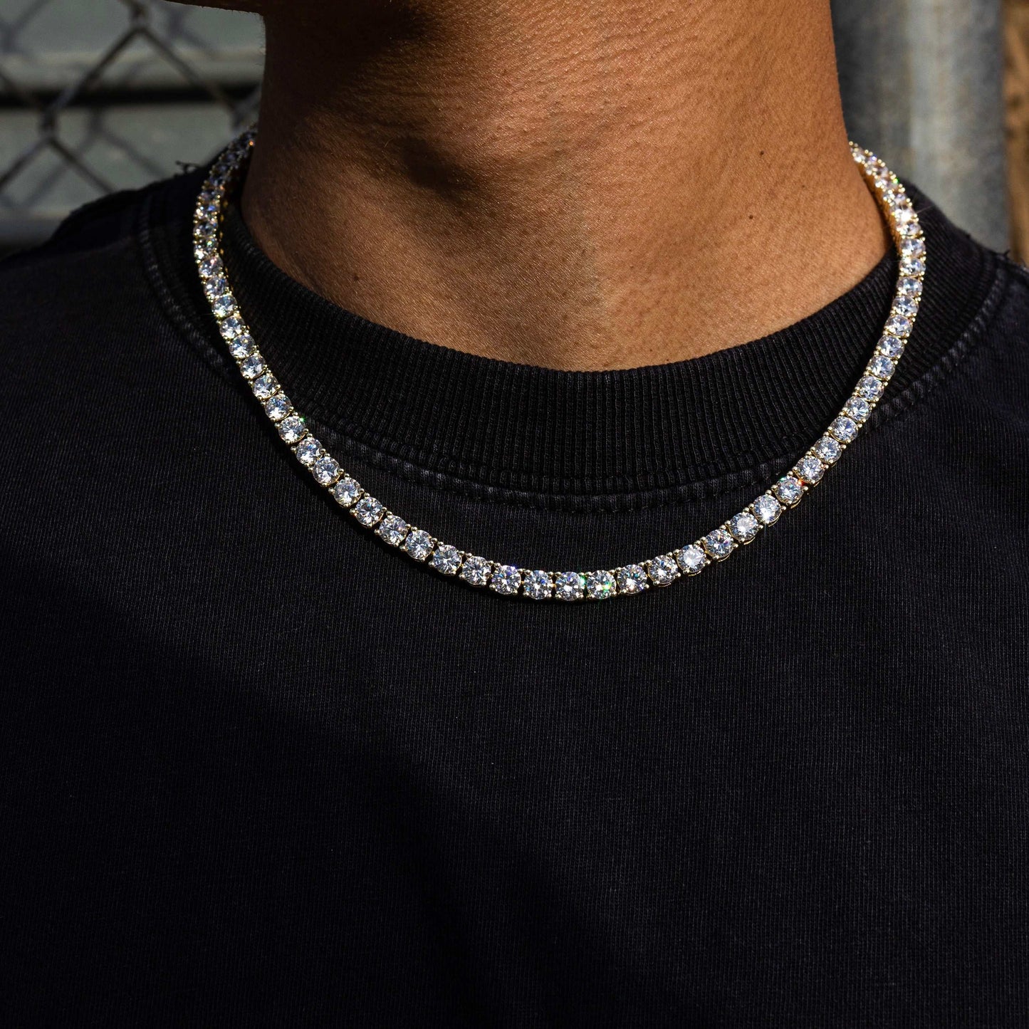 Collier 8Shine Diamond Tennis Or jaune - 5 mm