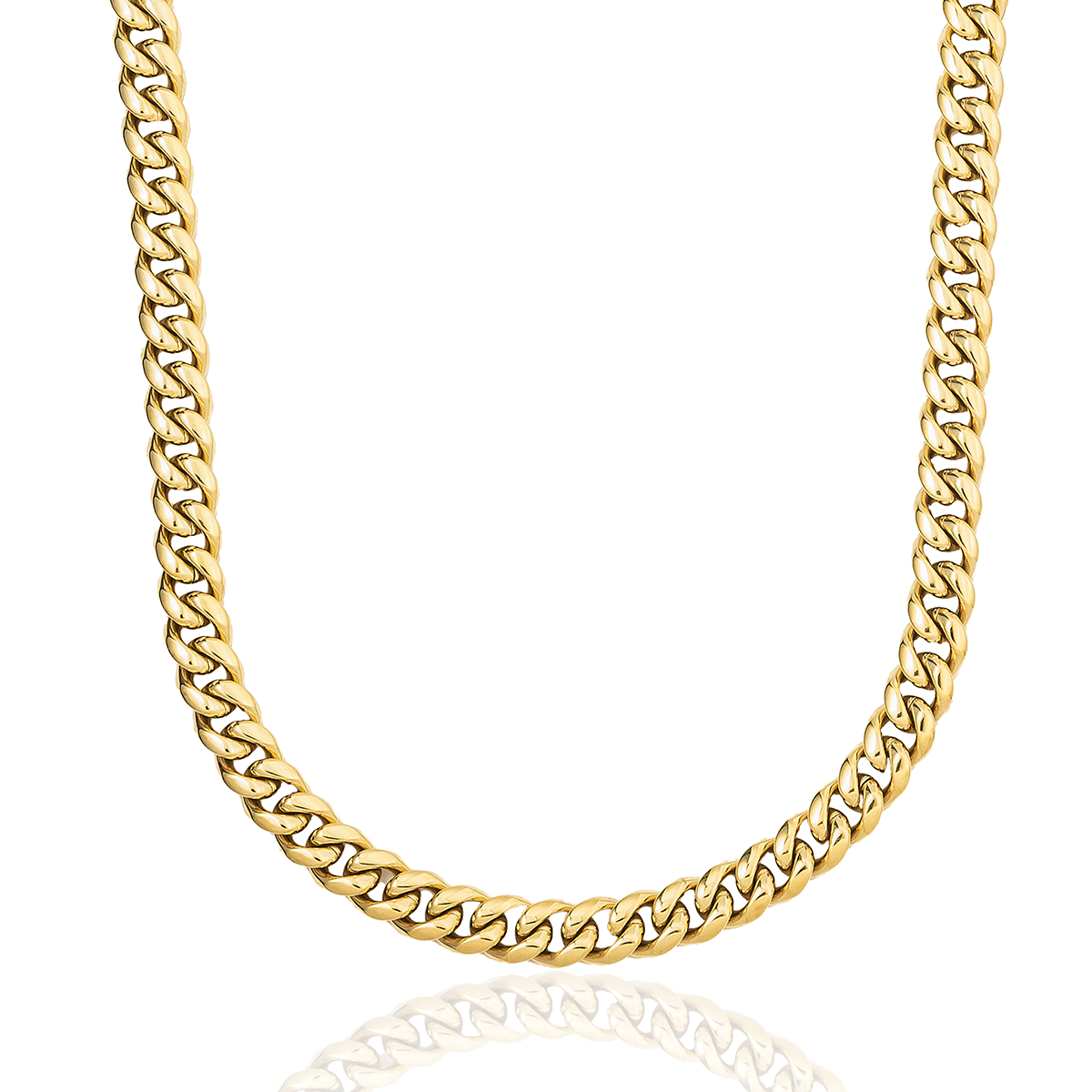 Chaîne 8Shine Cuban en Or jaune – 8 mm