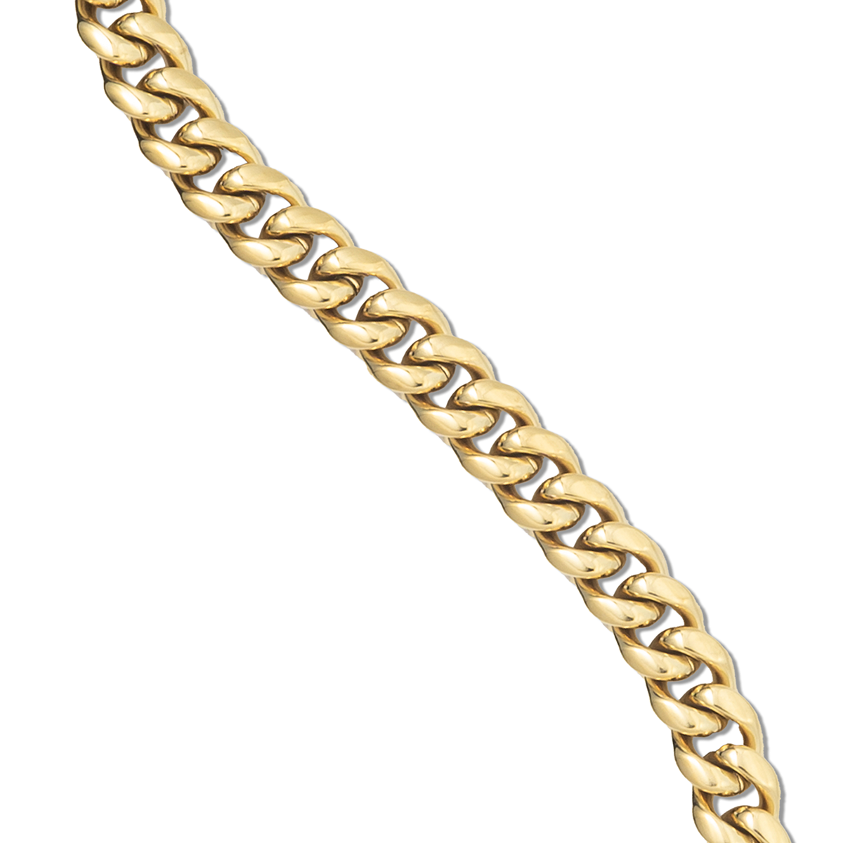 Chaîne 8Shine Cuban en Or jaune – 8 mm
