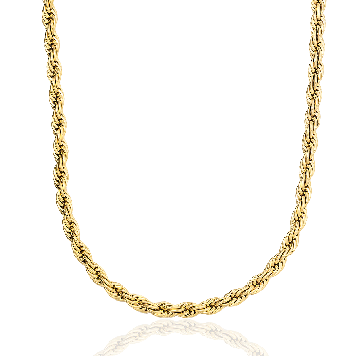 Chaîne 8Shine Rope en Or Jaune – 6mm