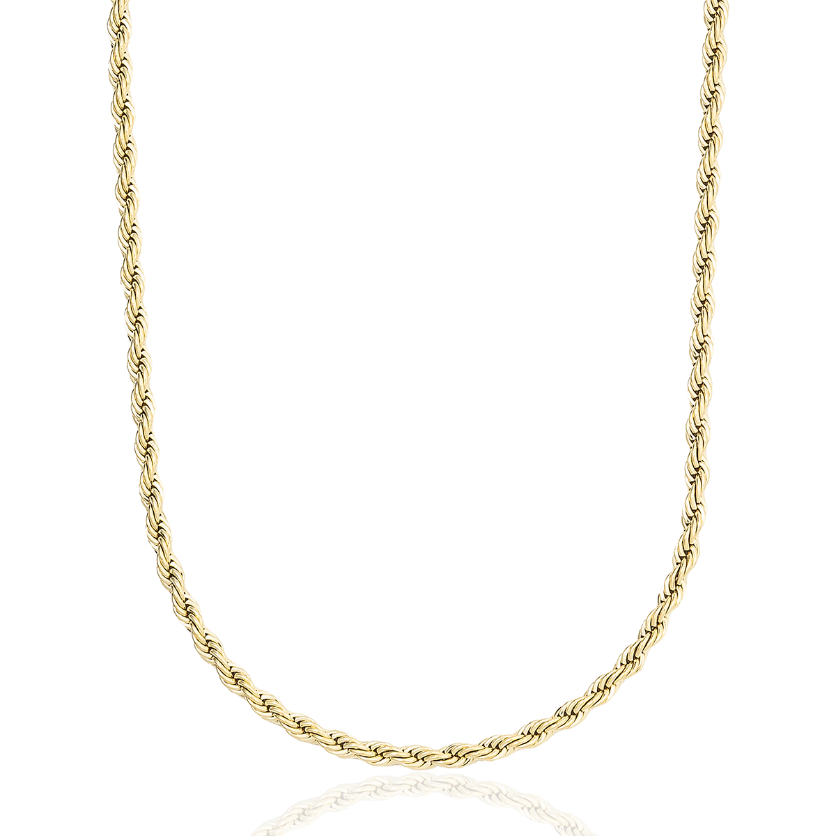 Chaîne 8Shine Rope en Or Jaune – 4mm