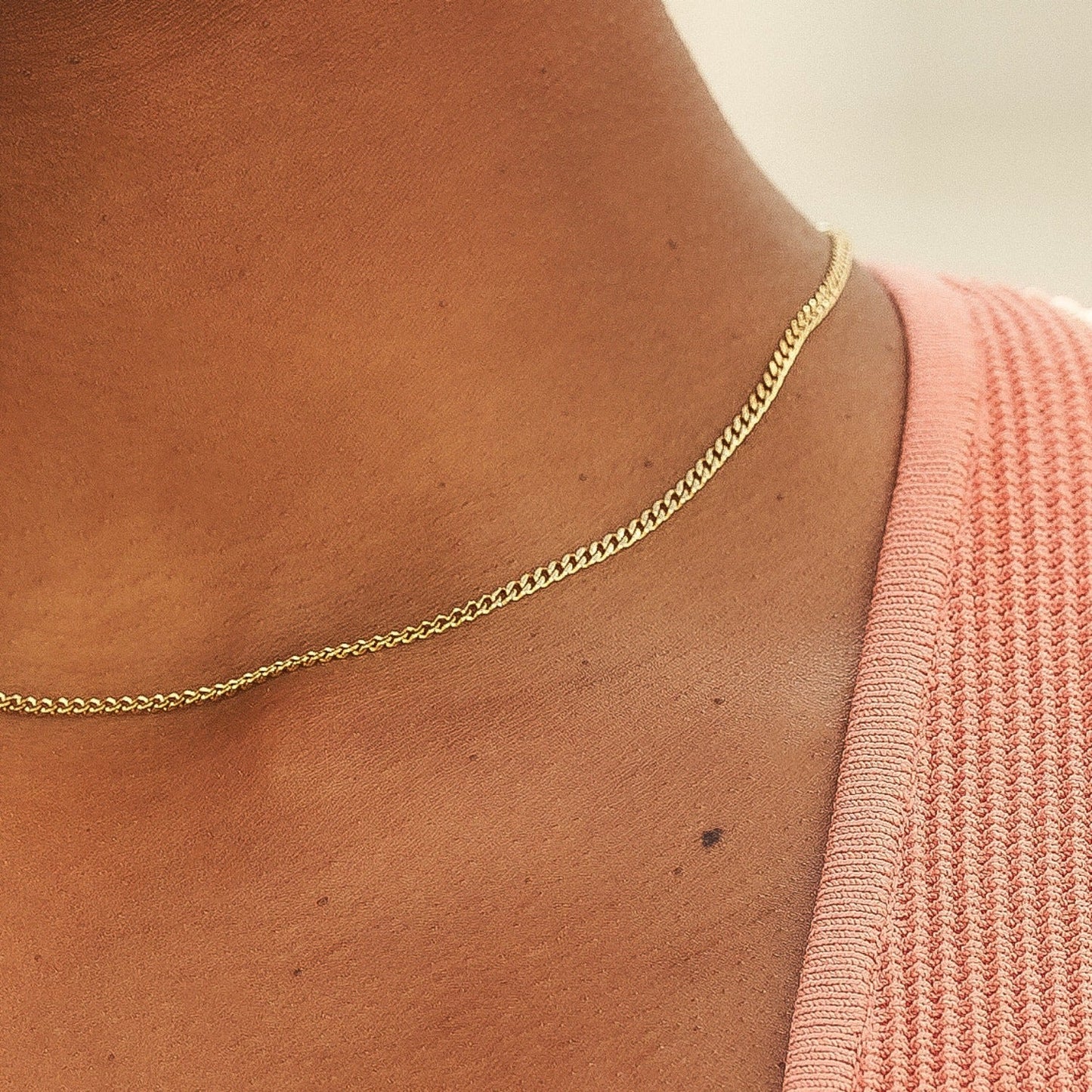 Collier 8Shine — Chaîne Micro Cuban en Or Jaune 2mm