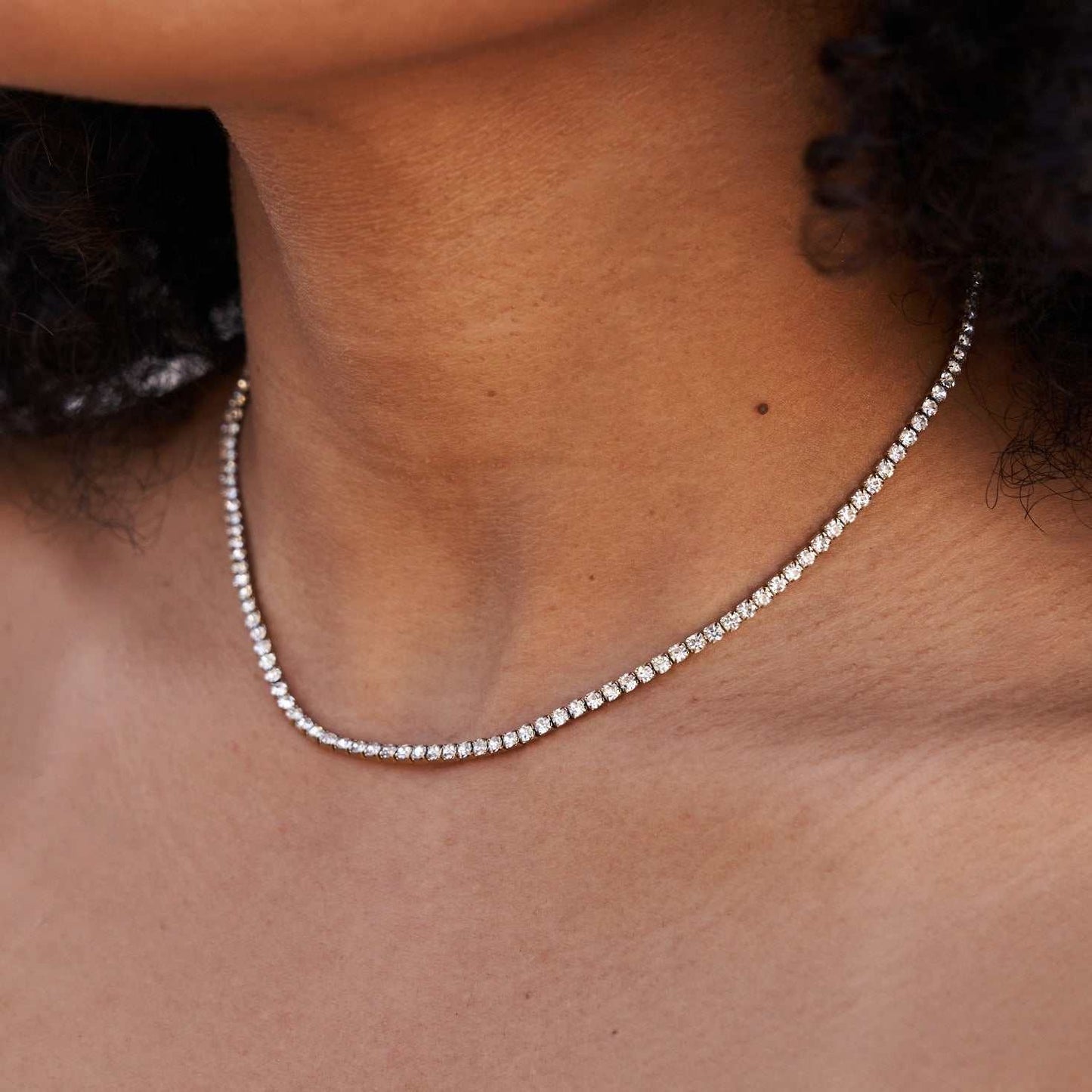 Collier 8Shine — Chaîne Micro Tennis en Or Jaune