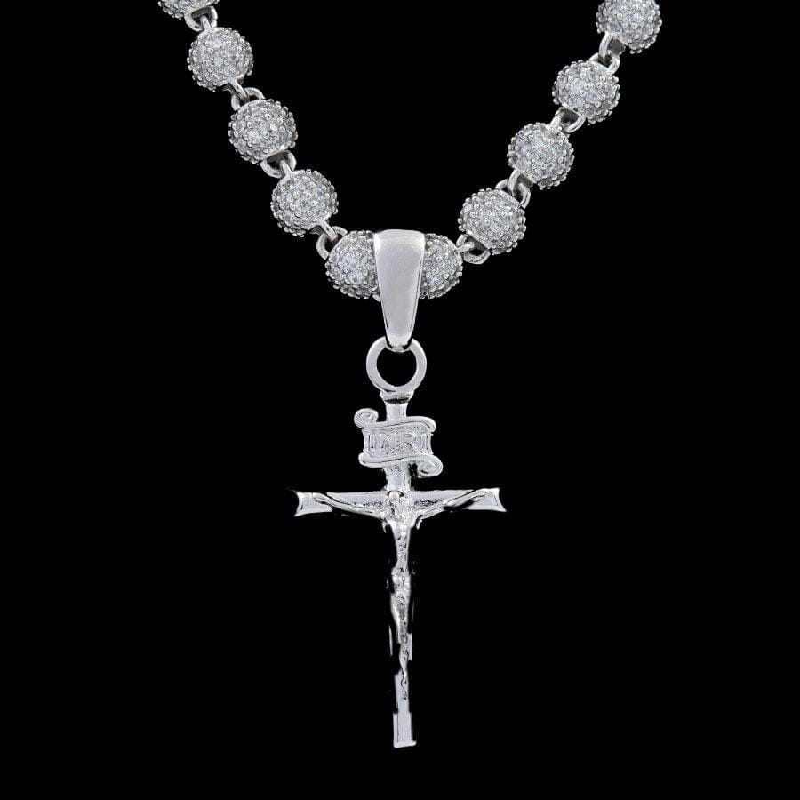 Pendentif 8Shine — Crucifix en Or Blanc