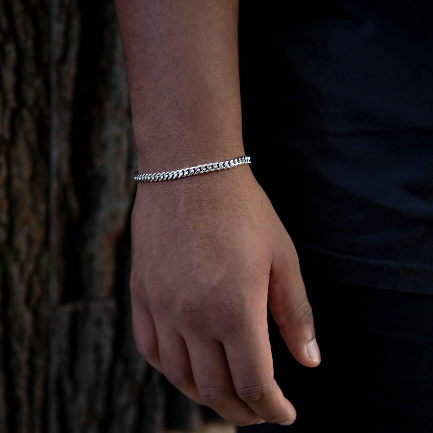 Bracelet Cuban Link 8Shine Or Blanc - 5mm