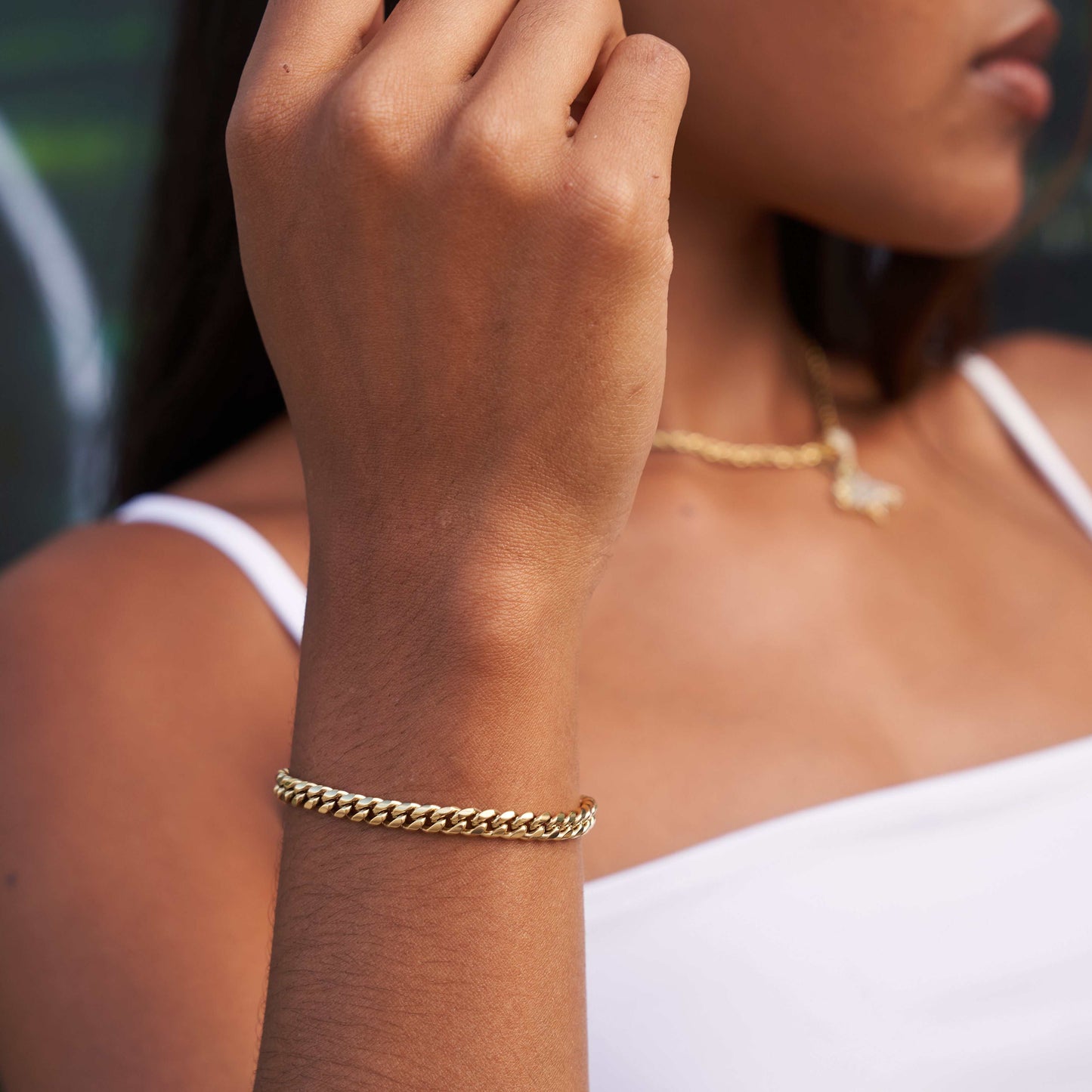 Bracelet 8Shine — Chaîne Cuban Link en Or Jaune 5mm