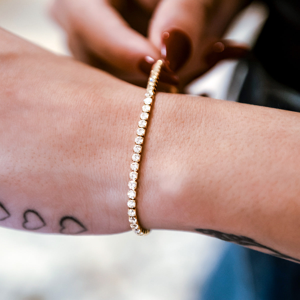 Bracelet 8Shine — Micro Tennis en Or Jaune