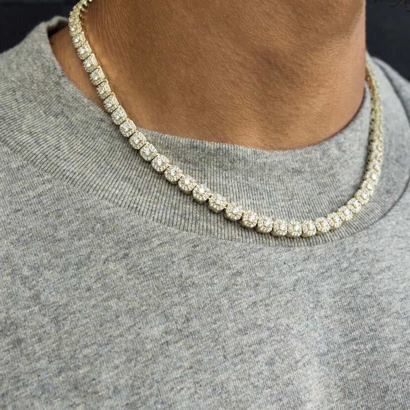 Chaine 8Shine Micro Clustered Tennis Or - 6mm