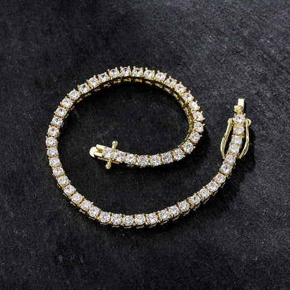 Bracelet Tennis Diamant 8Shine Or Jaune - 5mm