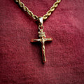 Pendentif Crucifix en Or Jaune 8Shine