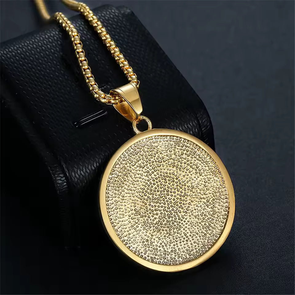 Pendentif 8Shine - Tête de Lion Plaqué Or