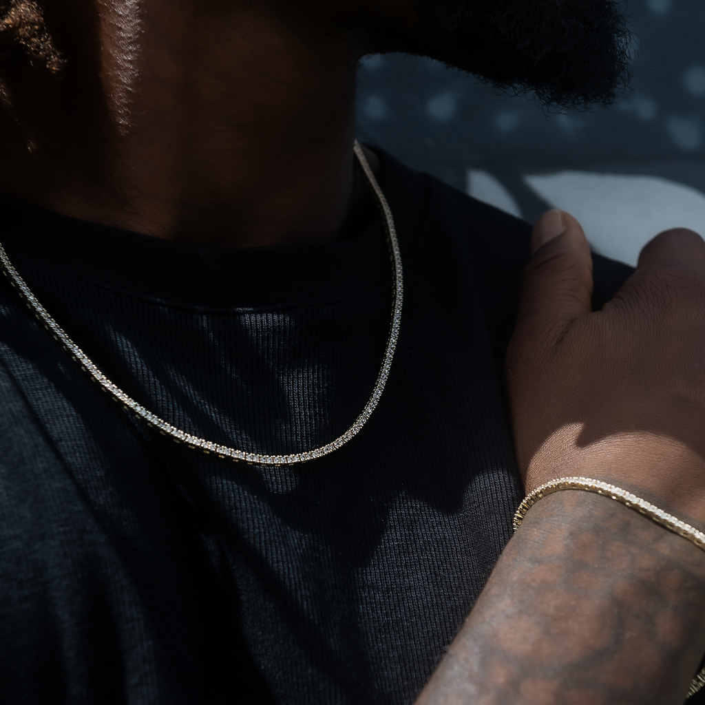 Chaîne Tennis Diamond 8Shine en Or Jaune – 2 mm