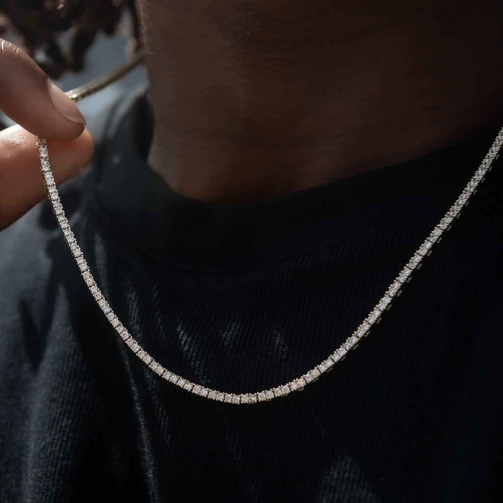 Chaîne Tennis Diamond 8Shine en Or Jaune – 2 mm