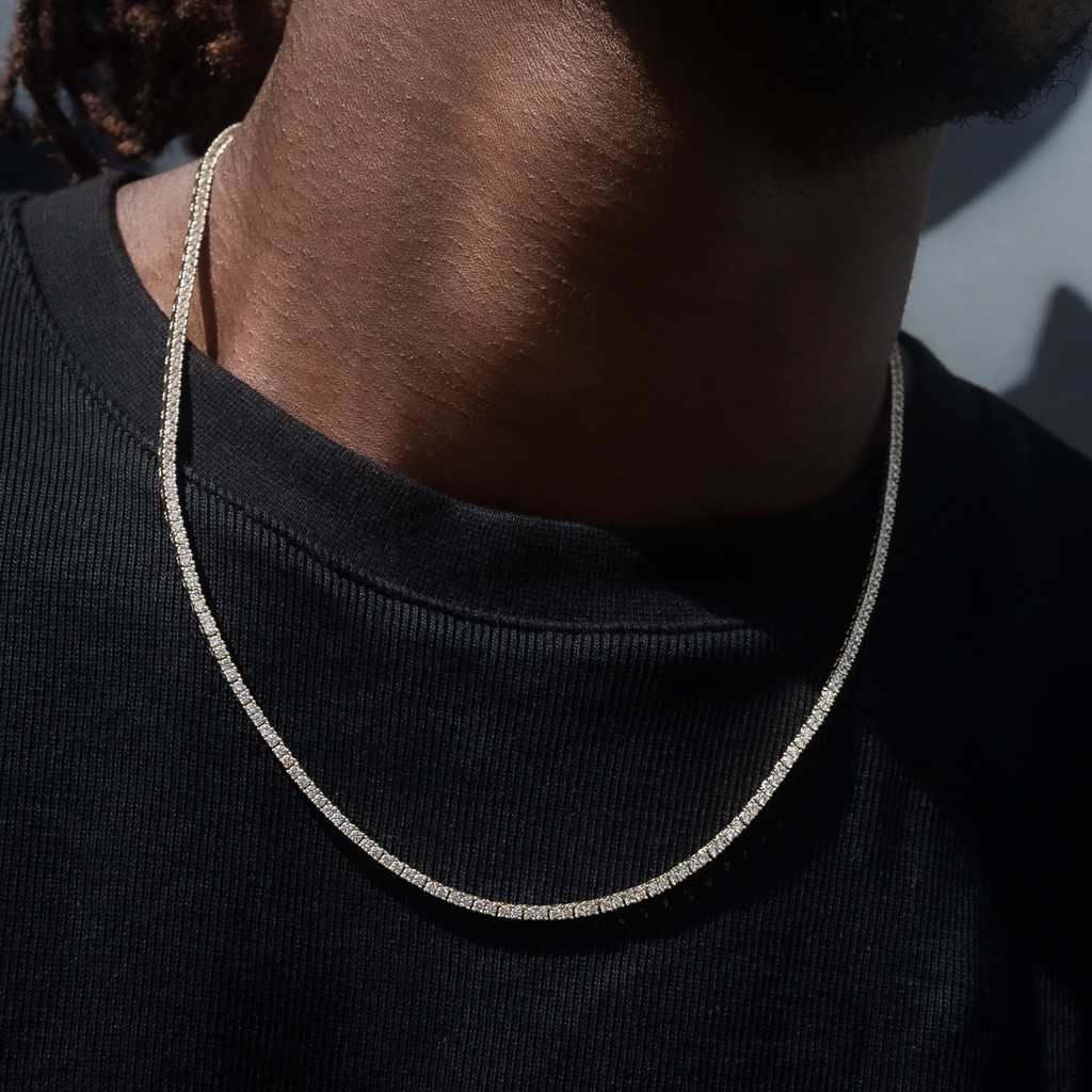 Chaîne Tennis Diamond 8Shine en Or Jaune – 2 mm