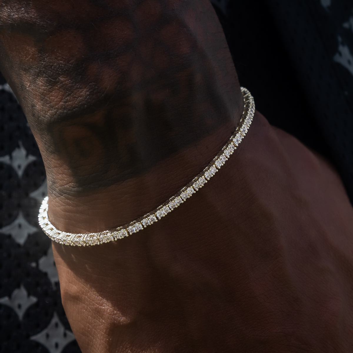 Bracelet Tennis Diamant 8Shine Or Jaune - 2mm