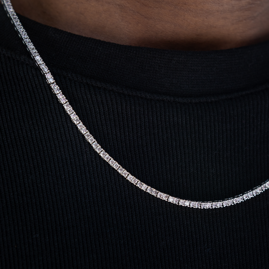Chaîne Tennis Diamond 8Shine en Or Blanc – 2 mm
