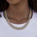 Collier 8Shine — Chaîne Cuban à Diamants en Or 12mm