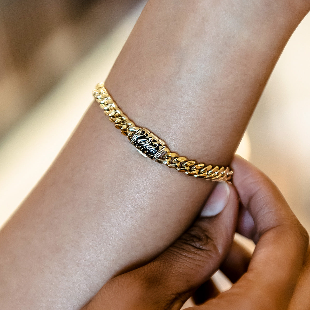 Bracelet 8Shine — Miami Cuban en Or Jaune 6mm