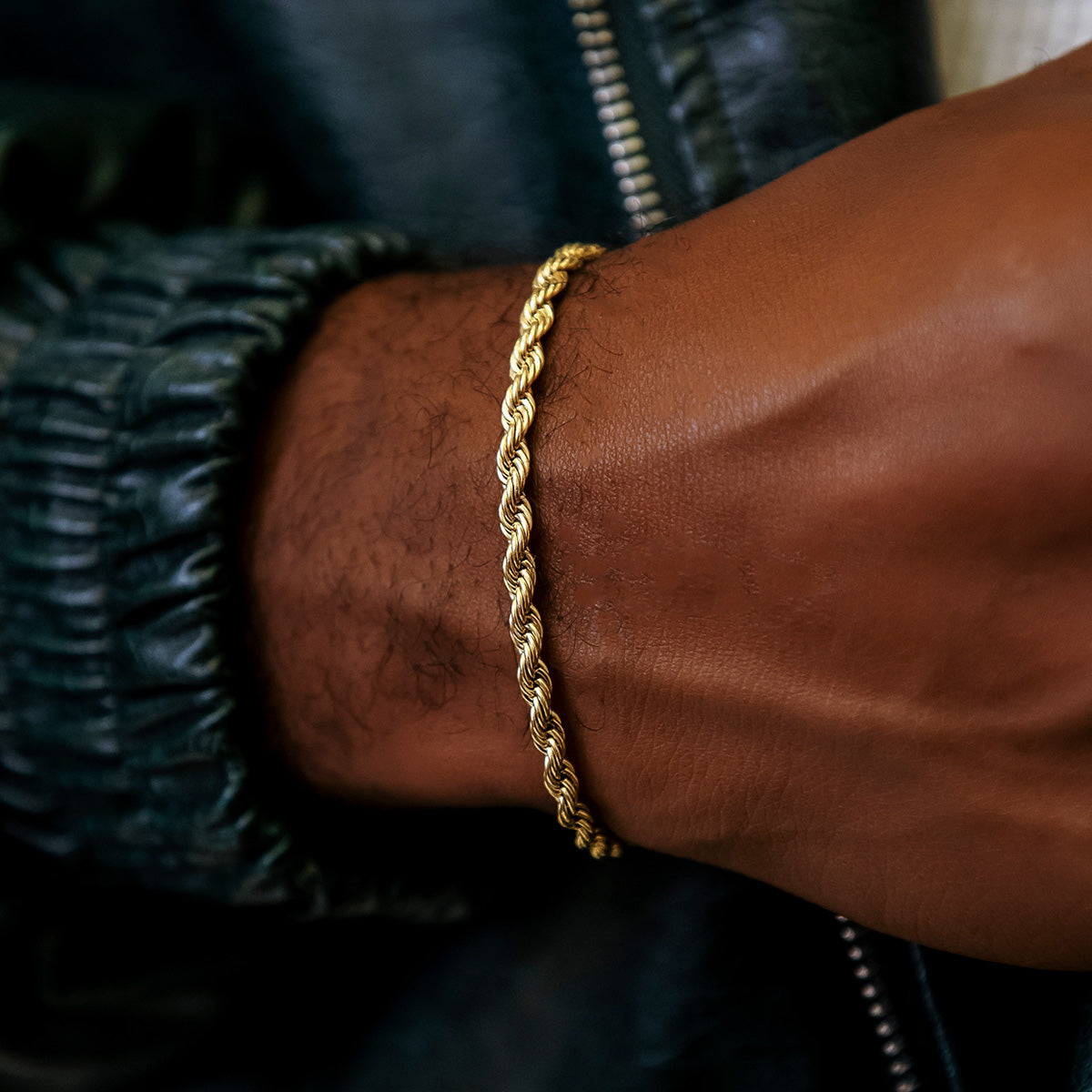 Bracelet Rope 8Shine Or Jaune - 4mm